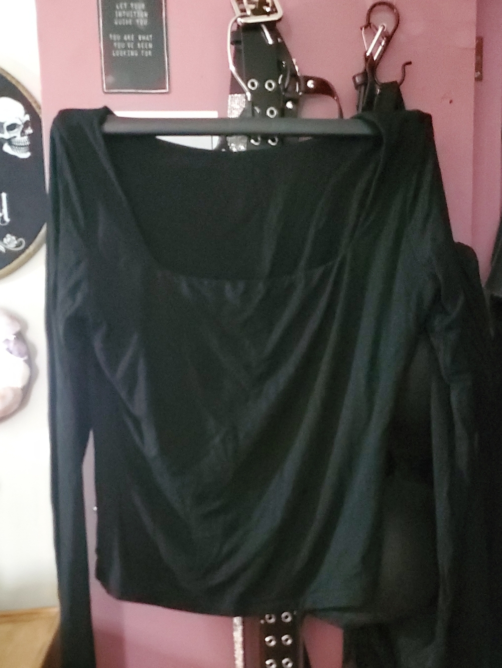 Square Neck Double Lined Long Sleeve